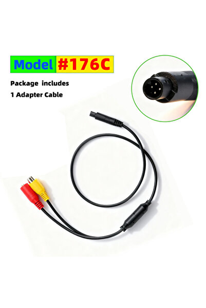 choice2 كابل محول QXNY من 4 دبابيس إلى RCA أنثى لكاميرا الرجوع للخلف في السيا...