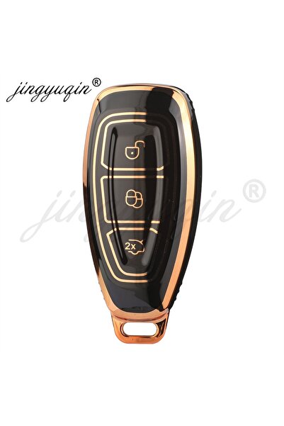 Choice black jingyuqin TPU Car Smart Key Case Cover For Ford Focus C-Max S-Ma...