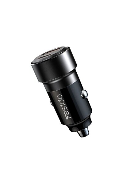 Yesido Φορτιστής Αυτοκινήτου Y55 USB-A + USB-C 60W με καλώδιο Type-C σε Type-...
