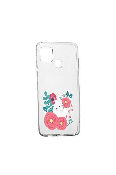 bestcase Husa Silicon, Compatibila Cu Xiaomi Redmi 10A, Rabbit in flowers, re...
