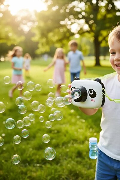 Miniso Hayvan Serisi Kamera Figürlü Baloncuk Oyuncak – Taşınabilir Askılı Eğl...