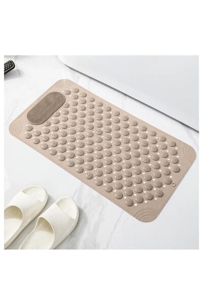 Ruhhy Non-slip Bath Mat, Foot Massage, Adhesive Suction Cups, 69 x 36 cm, PVC...
