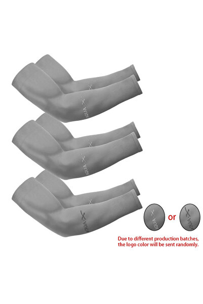Choice1 GRAY 3Pairs Summer Sun Protection Ice Sleeve Men Women Fashion Breath...