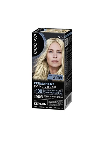 Syoss Vopsea permanenta pentru nuante reci PERMANENT COOL COLOR 9.5 blond cen...