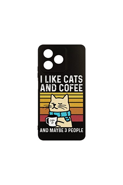 bestcase ¬Æ Husa Slim Silicon pentru Xiaomi Redmi 13, Cats And Cofee, 1923377...