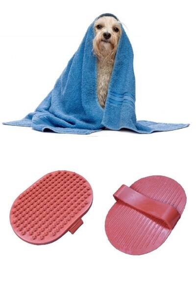 Roichil ® Ergonomic Massage Pet Cat Dog Washing Brush Apparatus