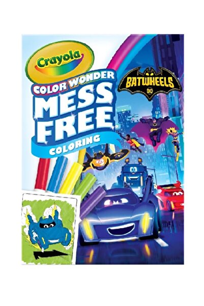 Crayola مجموعة أنشطة بات ويلز كولور ووندر، صفحات تلوين باتمان خالية من الفوضى...