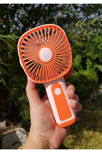Brokoli Home Mini Fan USB Şarjlı Mini El Fanı Taşınabilir Vantilatör 3 Kademe...