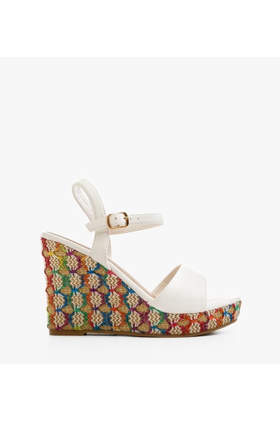 BENOTTİ Women's Ridhal White Platforms