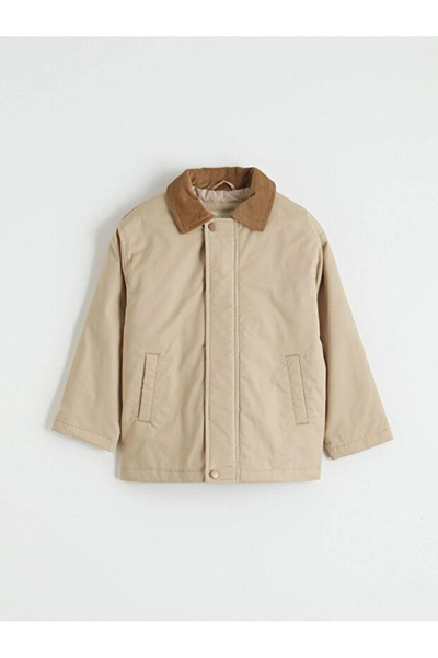 LC Waikiki Boy's Velvet Collared Coat