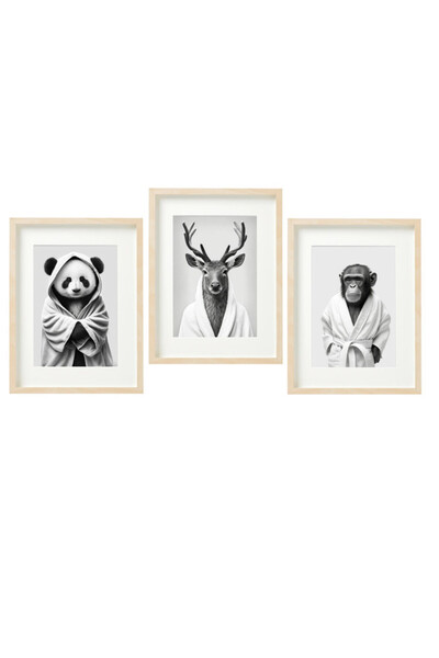 Boomah Accessories set of 3, Animals ( Panda - Deer - Chimp) in Bathrope , Ba...