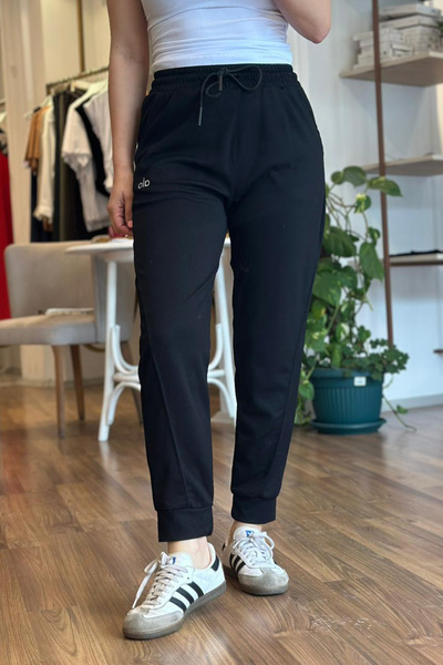 Unique Boutique Black Modal Fabric Jogger
