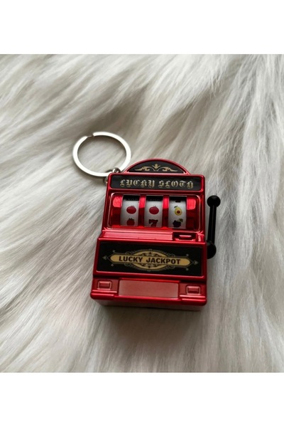 Xui Slot Machine / Fruit Machine Keychain / Try Your Luck Yellow Color
