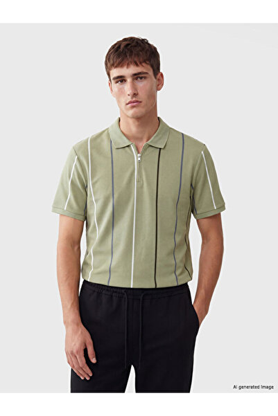 LC Waikiki Esvab • Modern & Distinctive Devrik Roba Collar Striped Pique Men'...