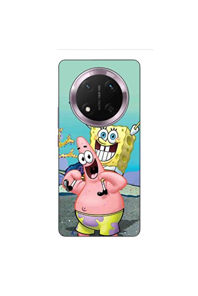 OEM Case compatible with Honor Magic7 Lite Silicone Gel Tpu Spongebob Pattern
