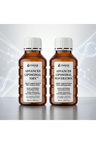 Emixir NMN + Resveratrol Lipozomal 50.000mg 1000ml Protocol