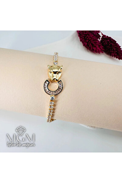 Twin Store أساور نحاسية مرصعة بالزركون 2.5 مم مع وصلة تمديد 18+2.5 سم - Kbl0130