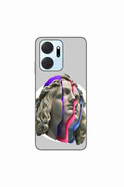 OEM Husa compatibila cu Honor X7a Silicon Gel Tpu Model Neon Ruins
