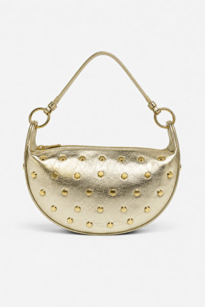 Reddington Women's Half Moon Staple Detailed Double Strap Stylish Shoulder Bag