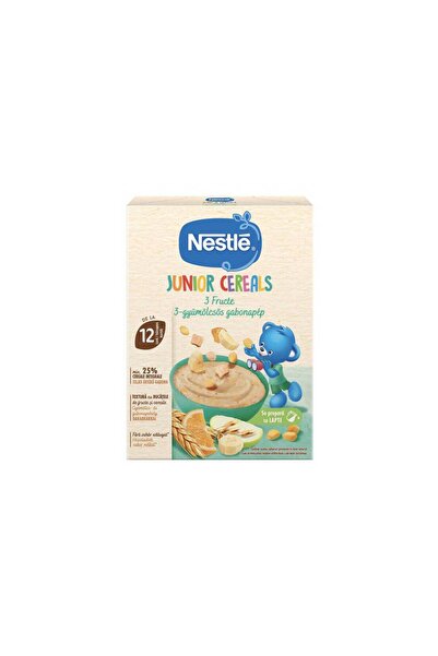 Nestle Junior 3 Fructe, cereale, de la 12 luni, 200 g