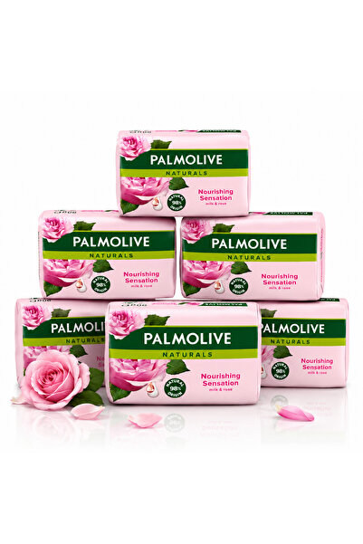 PALMOLIVE NATURALS Set 6 săpunuri Palmolive Naturals® Milk & Rose, 6 x 90 g –...