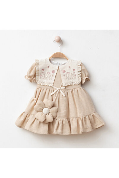 My Lusa baby wear Velya devojčica, 100% pamučna vintage haljina sa vezom i de...