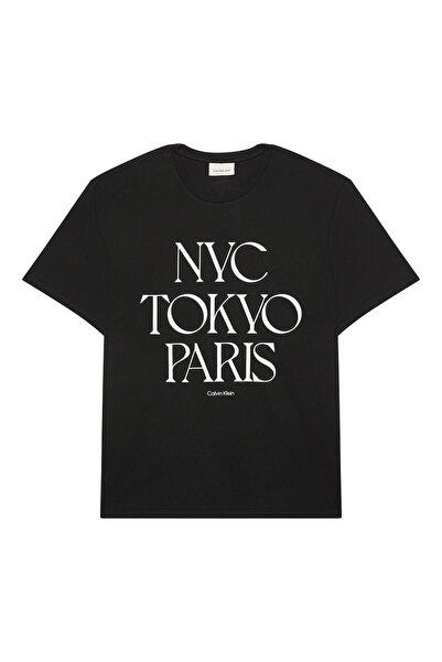 Calvin Klein Bărbați& # x27;s Tricou cu mânecă scurtă: Tricou lejer cu imprim...