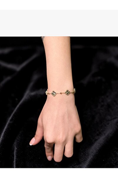 Gold Yonca Bileklik