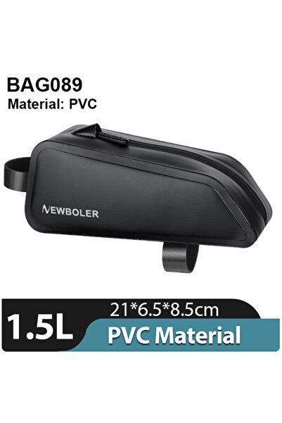 Choice3 حقيبة دراجة BAG089 NEWBOLER سعة 1.5 لتر، حقيبة محمولة للإطار الأمامي،...
