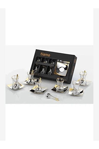 Tiamo 18 parça ela model çay seti 6’lı 130 c (gold)