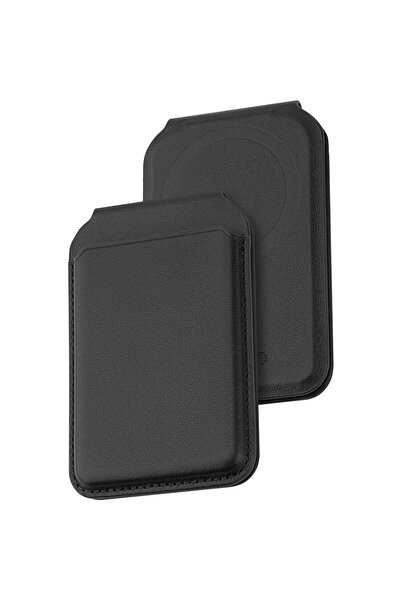 Dviced Portcard pliabil din piele Magsafe - Negru