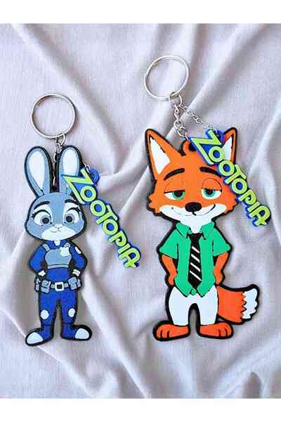 rmys Zootopia Character Keychain Set of 2 – Judy Hopps & Nick Wilde