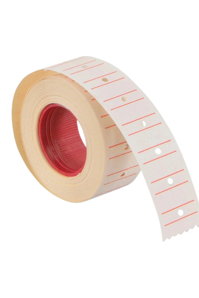 Tanex (12 * 21 mm) Striped Flo White Price Tag (800 Labels in a Roll)