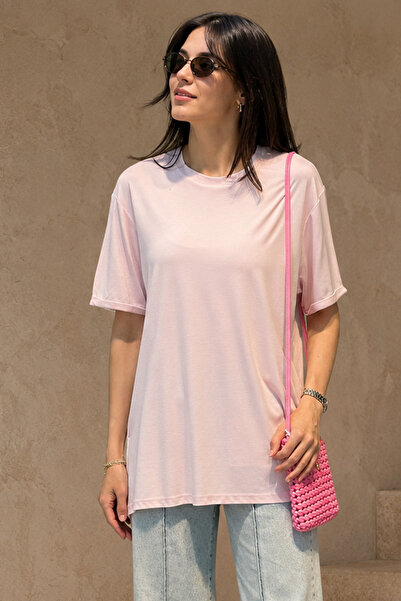 Ceremony Short Sleeve Bamboo Blouse 161 Pink