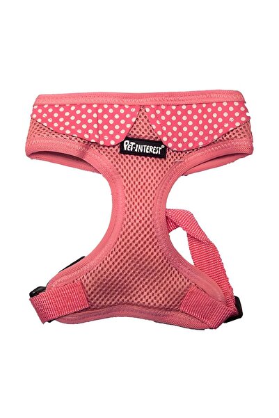 Pet Interest Σαμαράκι Σκύλου Ροζ Πουά με Γιακά Small 30-40cm