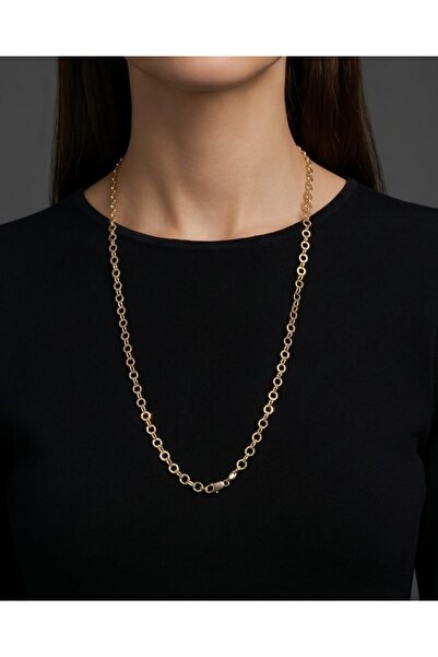 Mum Aşkı Gold ring chain necklace