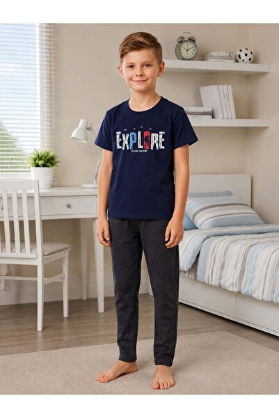 Pemilo Set de pijamale cu mânecă scurtă pentru băieți Süprem 4029