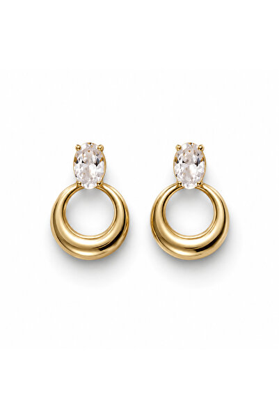 Venus Design Steel Stone Earrings