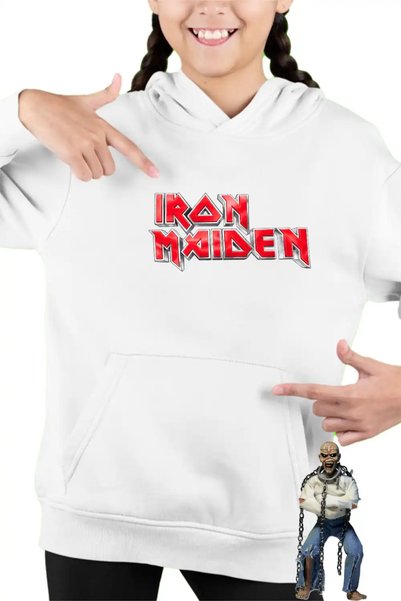 OEM Детски суичър за момичета Iron Maiden Хеви метъл