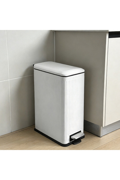 Home Box Nyla Rectangular Stainless Steel Pedal Bin - 30 L