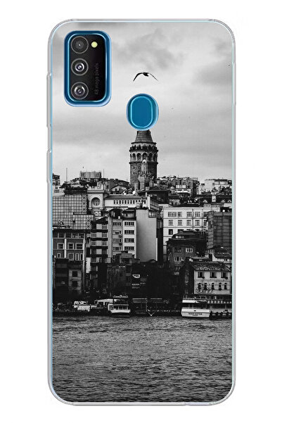 TechTree Samsung Galaxy M30S/M21 Uyumlu Galata Kulesi ve Deniz Manzaralı Bask...
