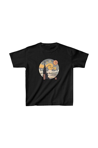 Mariposa Secret Kids Unisex Printed T-Shirt - Black