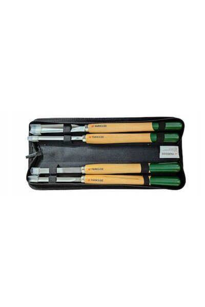 PARKSIDE Set de 4 dălți de lemn, 38 cm, cu mânere din lemn, în cutie