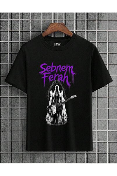lovver Tricou cu imprimeu premium, design special, conceptul concertului Şebn...