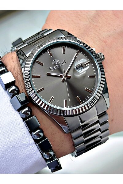 Bentini Men's Wrist Watch with Calendar – Steel Band, 3 Atm Water Resistant, ...