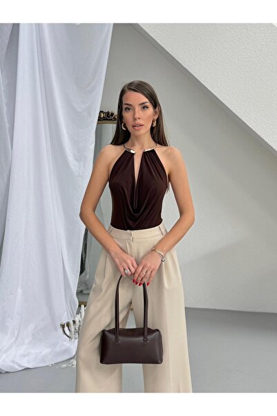 LUNES ACCESORII DETALIU GULER DEGAJE BLUZĂ SANDY