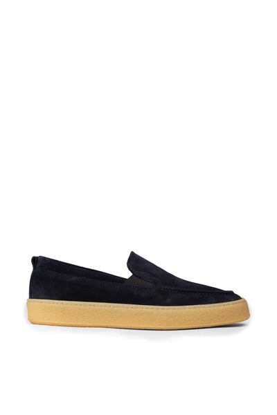 Deery Men's Suede Navy Blue Loafer Shoes