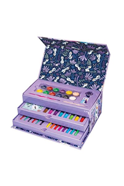 Disney Frozen 2 Jumbo Cardboard Suitcase Coloring Set