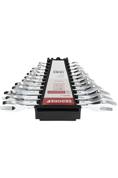 Gedore Red Double open-ended Spanner Set 12-pieces short