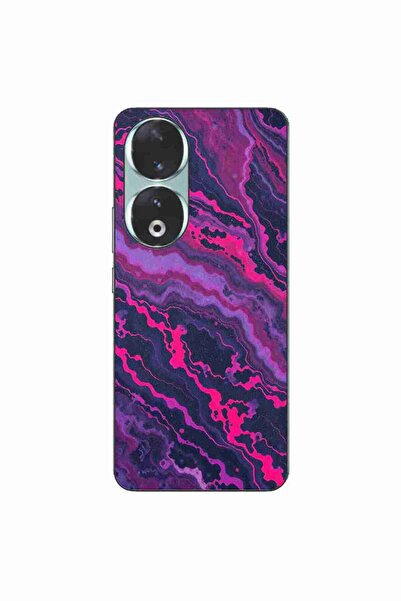 OEM Husa compatibila cu Honor 90 5G Silicon Gel Tpu Model Midnight Rose Marble